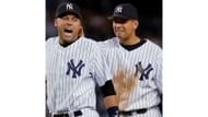 Alex Rodriguez with Derek Jeter